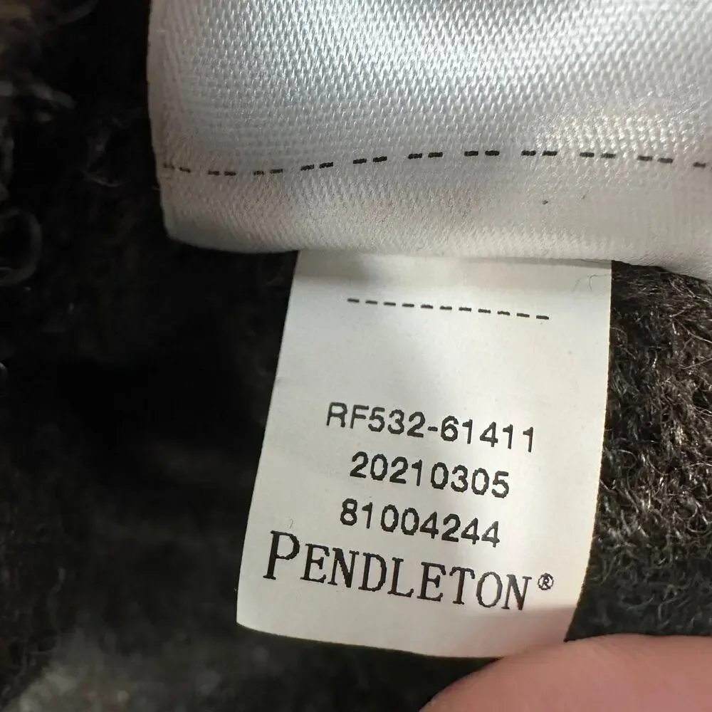 Pendleton Sweater Brown Shetland Wool Crewneck Knit MENS M Classic Heritage